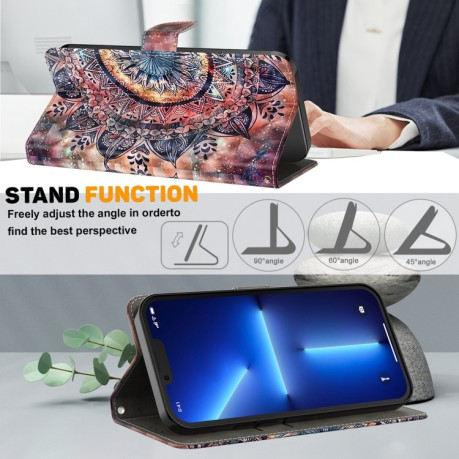 Чехол-книжка 3D Painting для Samsung Galaxy A35 5G - Mandala