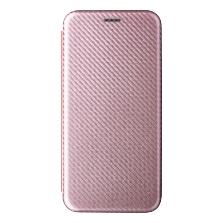Чохол-книга Carbon Fiber Texture на Realme 9i/OPPO A76/A96 - рожевий