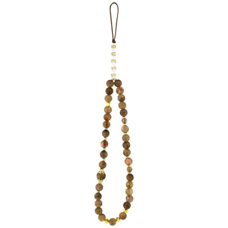 Оригинальный чехол Guess 4G Strap Triangle Logo с MagSafe на iPhone 17 Pro - brown