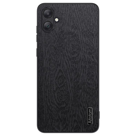 Чехол Tree Bark Leather Shockproof для Samsung Galaxy A06 4G - черный