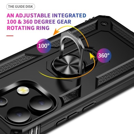 Протиударний чохол HMC 360 Degree Rotating Holder на Xiaomi Redmi Note 13 4G - чорний