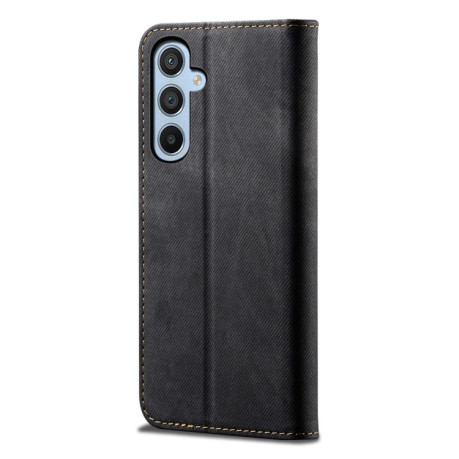 Чохол книжка Denim Texture Casual Style на Samsung Galaxy A54 5G - чорний
