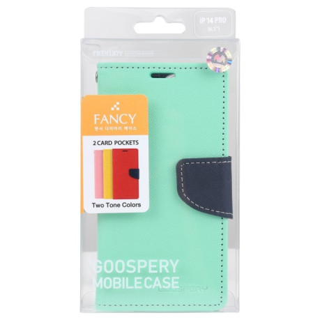 Чохол-книга Mercury Goospery Magnetic для iPhone 14 Plus - зелений