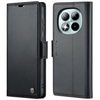 Чехол-книжка CaseMe 023 Butterfly Buckle Litchi Texture RFID Anti-theft Leather на Xiaomi Poco M8 Pro/Redmi Note 15 Pro+ 5G Global  — чёрный