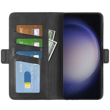 Чохол-книжка Dual-side Magnetic Buckle для Samsung Galaxy S24 Ultra 5G - чорний