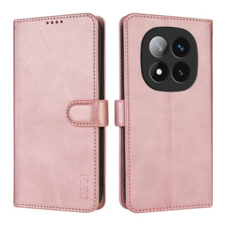 Чохол-книжка AZNS Skin Feel Calf Texture для Xiaomi Redmi Note 14 Pro 5G/Poco X7 - рожеве золото