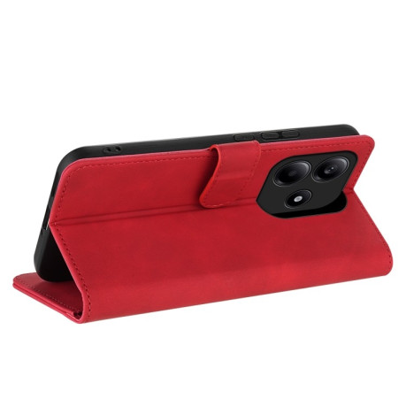 Чехол-книжка AZNS Skin Feel Calf Texture для Xiaomi Redmi Note 14 5G - красный