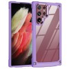 Противоударный чехол Soft Clear для Samsung Galaxy S23 Ultra 5G - фиолетовый