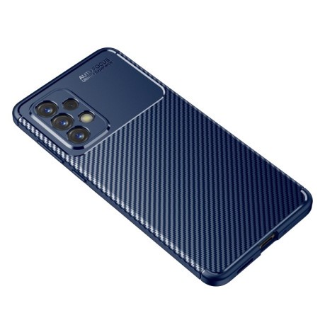 Ударозащитный чехол HMC Carbon Fiber Texture на Samsung Galaxy A33 5G - синий
