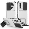 Чохол протиударний Stereoscopic Holder Sliding для Vivo V23 5G - білий