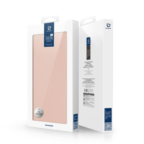 Чехол-книжка DUX DUCIS Skin X Pro Series Magsafe на Samsung Galaxy S25 Edge 5G - розовый