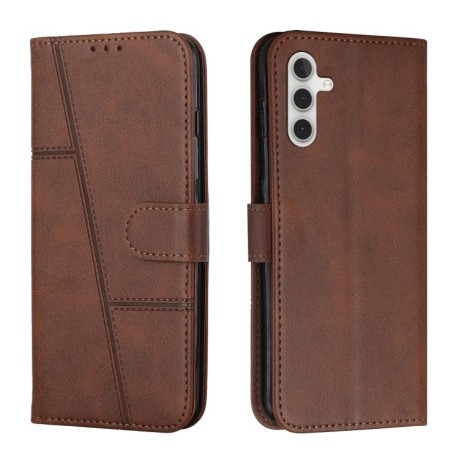 Чохол-книжка Stitching Calf Texture для Samsung Galaxy A16 5G - коричневий