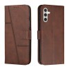 Чехол-книжка Stitching Calf Texture для Samsung Galaxy S23 FE 5G - коричневый