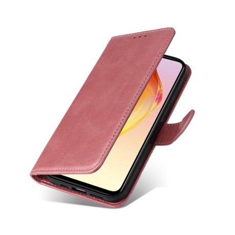Чехол-книжка Classic Calf Texture Flip Leather для Vivo V25 5G / V25e 4G / X80 Lite - розовое золото