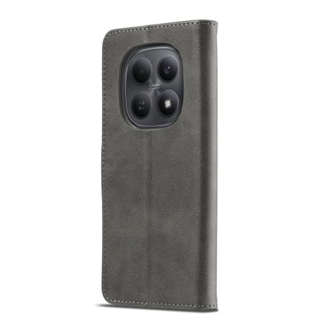 Чохол-книжка LCIMEEKE Calf Texture на Xiaomi Redmi Note 15 Pro 4G Global 163.2mm — сірий