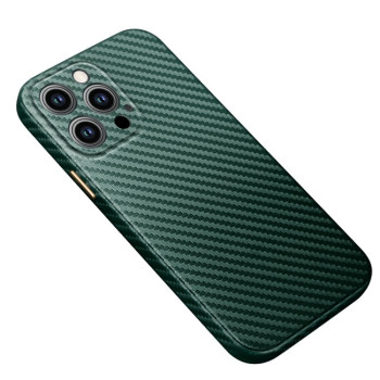 Противоударный чехол R-JUST Carbon для iPhone 14 Pro Max - зеленый