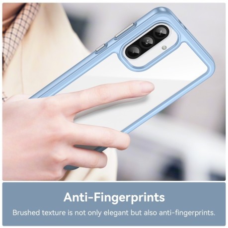 Противоударный чохол Colorful Acrylic Series для Samsung Galaxy A36 5G - синий
