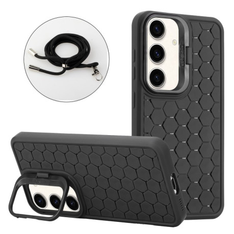 Противоударный чехол Honeycomb Radiating Holder TPU для Samsung Galaxy A35 5G - черный