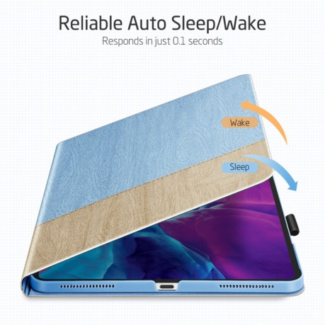 Чехол-книжки ESR Simplicity Series на  iPad Pro 12.9 (2020) - голубый с бежевым