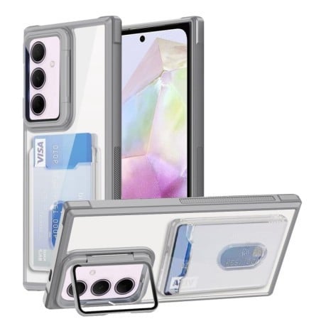 Протиударний чохол Card Bag Holder Acrylic Hybrid для Samsung Galaxy A35 - білий