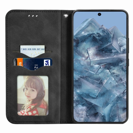 Чохол-книжка Retro Skin Feel Business Magnetic для Google Pixel 8a - чорний