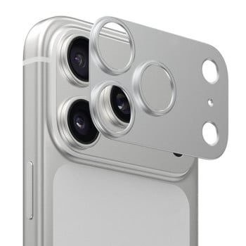 Защита камеры (без линз) Kalebol Metal Hollow Lens Protection Ring на iPhone 18 Pro — серебристая