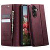 Чехол-книжка CaseMe 033 с фактурой Calf и защитой от сканирования RFID для Samsung Galaxy A37 5G — красный