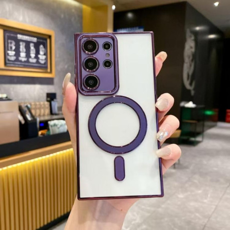 Чохол Imitation Original Magsafe TPU  для Samsung Galaxy S25 Ultra 5G - фіолетовий