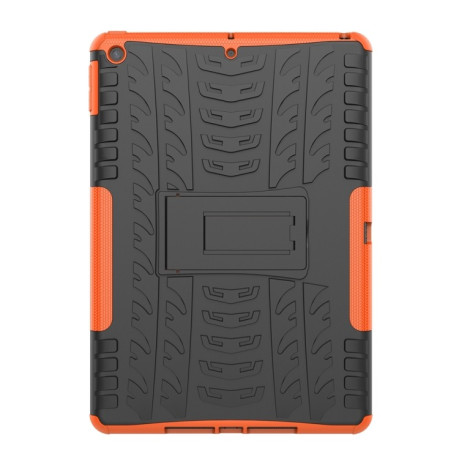 Противоударный чехол Tire Texture на iPad 9/8/7 10.2 (2019/2020/2021) - оранжевый