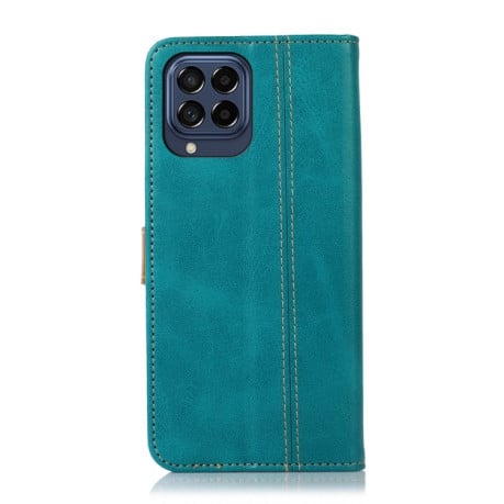 Чехол-книжка Stitching Thread для Samsung Galaxy M53 5G - светло-зеленый