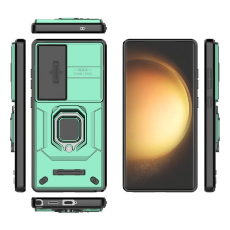 Протиударний чохол Sliding Camshield для Samsung Galaxy S25 Ultra 5G - зелений