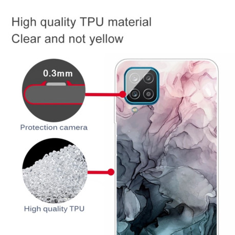 Протиударний чохол Marble Pattern для Samsung Galaxy A12 - Abstract Light Pink