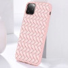 Чехол JOYROOM Milan Series Weave Plaid Texture на iPhone 11 Pro - розовый