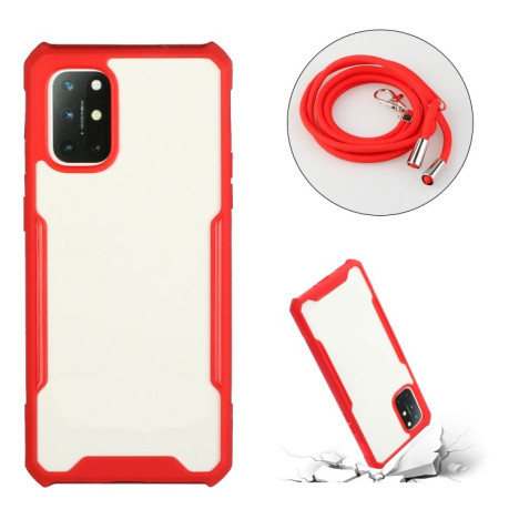 Чехол Acrylic Neck Lanyard для Xiaomi Redmi 9T/Poco M3 - красный
