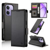 Чехол-книжка Side Buckle Magnetic Frosted Leather для OPPO A3/A3x/A40m - черный