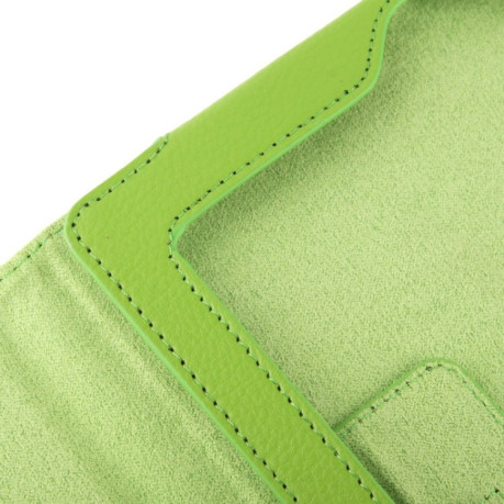 Кожаный Чехол Litchi Texture Sleep / Wake-up зеленый для iPad 4/ 3/ 2