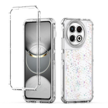 Прозрачный акриловый чехол Escase с лазерным эффектом на Tecno Spark 30 Pro 4G — белый