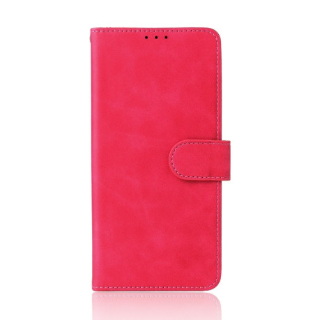 Чехол-книжка Solid Color Skin Feel на Xiaomi Redmi 10 - пурпурно-красный