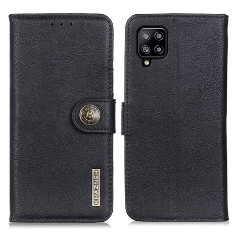 Чехол-книжка KHAZNEH Cowhide Texture на Samsung Galaxy M32/A22 4G - черный