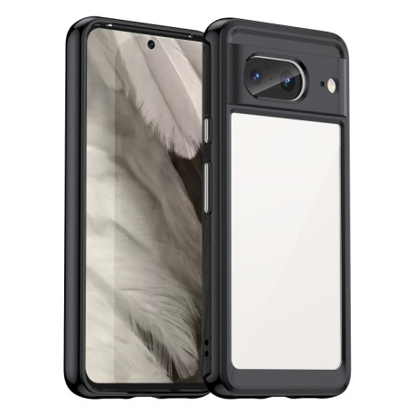 Противоударный чехол Colorful Acrylic Series для Google Pixel 8  - черный