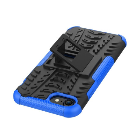 Противоударный чехол Tire Texture на iPhone SE 3/2 2022/2020/7/8 - синий