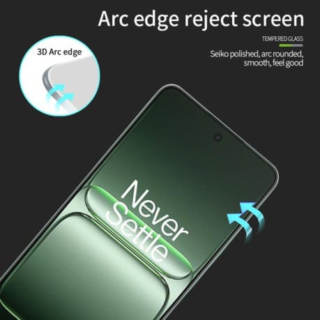 Защитное стекло MOFI 9H 3D Full Screen на OnePlus Ace 5 Racing - черное