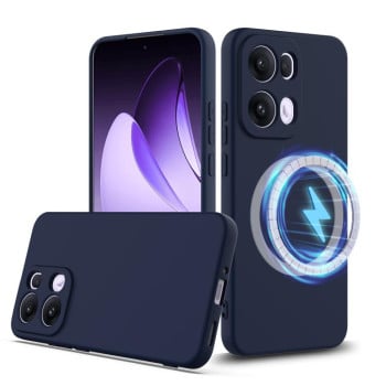 Силіконовий чохол Shockproof Silicone Magsafe для OPPO Reno13 Pro 5G Global - синій