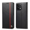 Чехол-книжка LCIMEEKE Carbon Fiber для Xiaomi Redmi Note 13 4G - Black