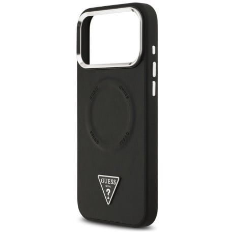 Оригінальний чохол Guess Triangle Logo з MagSafe на iPhone 17 Pro - black