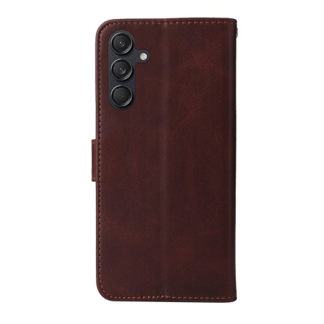 Чохол-книжка Stitching Calf Texture для Samsung Galaxy M55 5G - коричневий