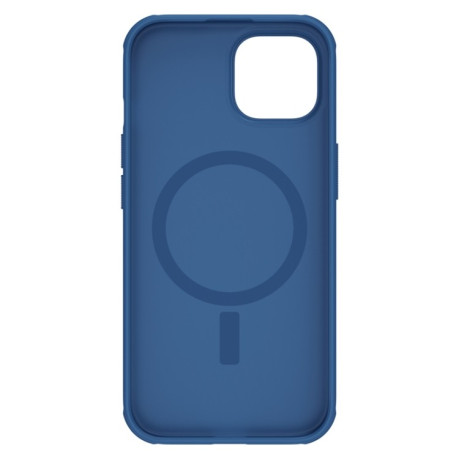 Противоударный чехол NILLKIN Frosted Shield Pro Magnetic Magsafe для iPhone 15 - синий