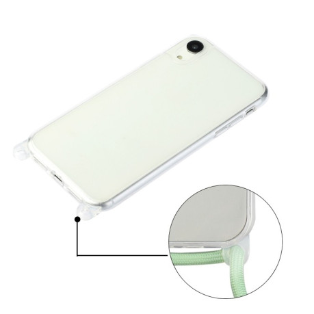 Протиударний чохол Ultra-thin Acrylic with Lanyard для iPhone XR - зелений
