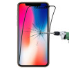 Гнучке захисне скло 0.1mm 9H Full Screen Flexible Fiber для iPhone 11 Pro Max / XS Max - чорне