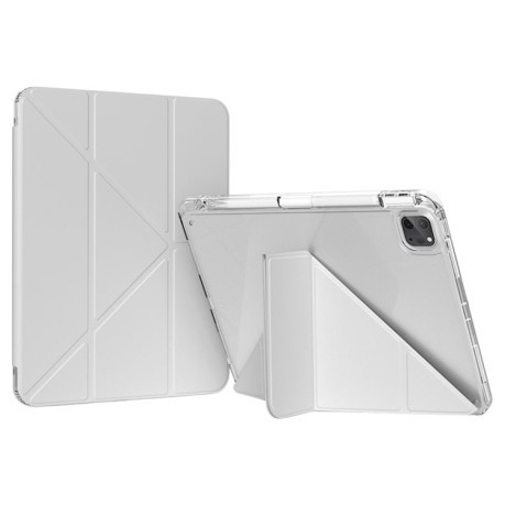 Чехол-книжка GEBEI Demation Leather для iPad Pro 11 2024 / Pro 12.9 - серый